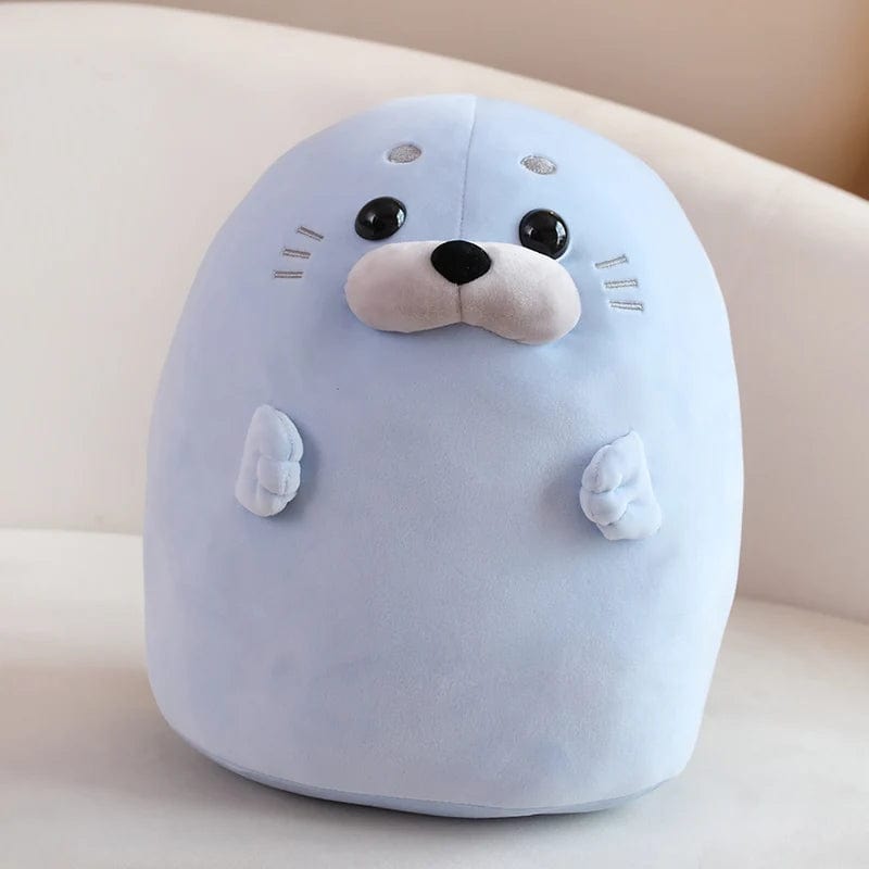 Peluche squishmallow phoque coloré Bleu / 40cm